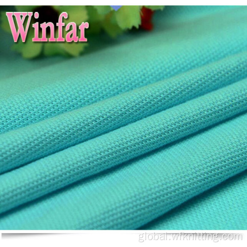 Breathable Pique Fabric Dry Fit Cool Dry Knit Polyester Pique Fabric Factory